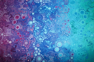 Preview: Designerbaumwollstoff Effervescence bunt  (10 cm)