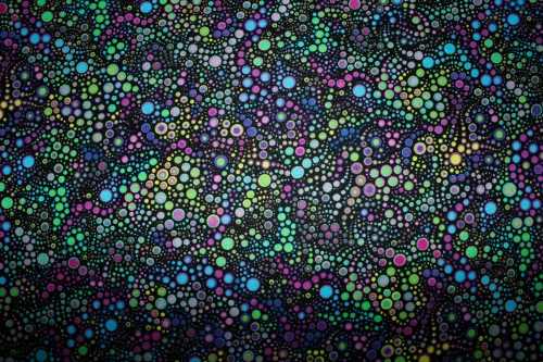 Preview: Designerbaumwollstoff Effervescence kühle Töne  (10 cm)