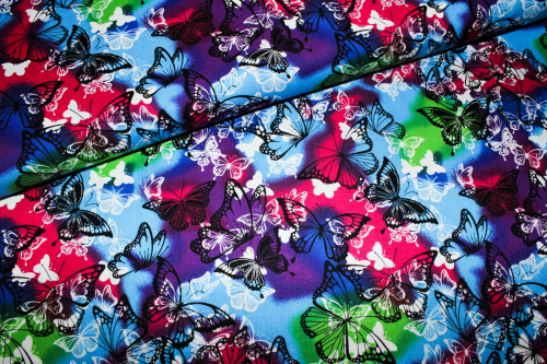 Designer- Baumwollstoff BUTTERFLY OMBRE WINGS (10 cm)