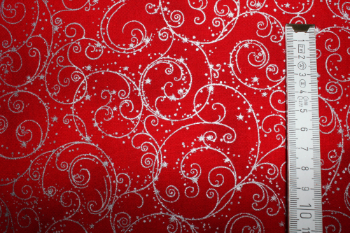 Preview: Designer-Baumwollstoff Holiday Flourish (10 cm)