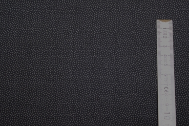 Baumwolle unregelmäßige Pünktchen schwarz (10 cm)