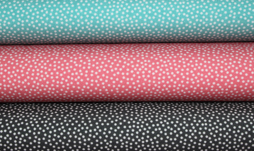 Baumwolle Emilie  unregelmäßige Punkte mint (10 cm)