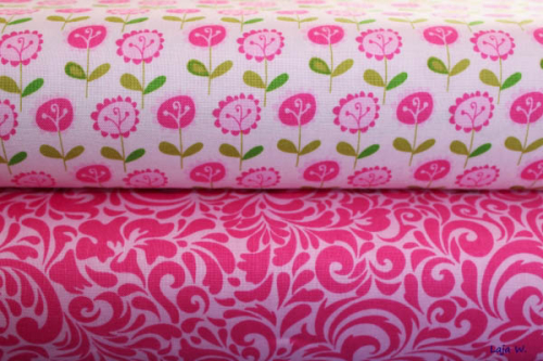 Preview: Stoff Swirly rosa (10 cm)