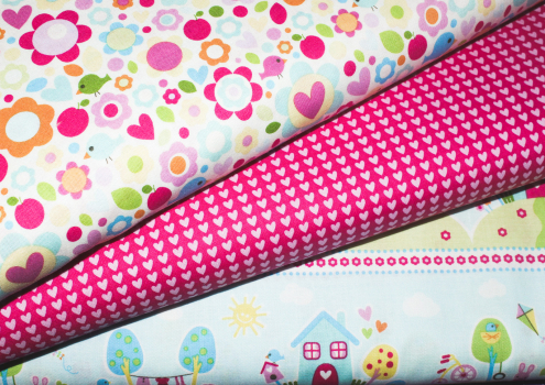 Preview: Designerbaumwollstoff Sweet Home Birds (10 cm)