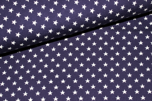 Jersey Sterne lila-blau/weiß (10 cm)