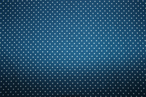Preview: Baumwollstoff Punkte jeansblau/weiß (10 cm)