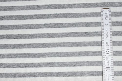 Viskose-Jersey "Vaubourg" grau/weiß (10 cm)