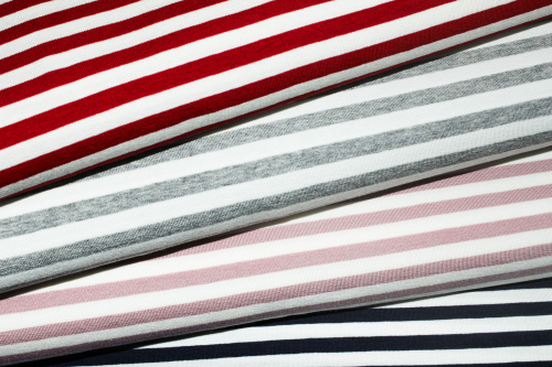 Preview: Viskose-Jersey "Vaubourg" rot/weiß (10 cm)