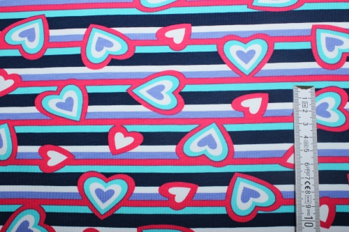 Preview: Jersey Hearts and Stripes (10 cm)