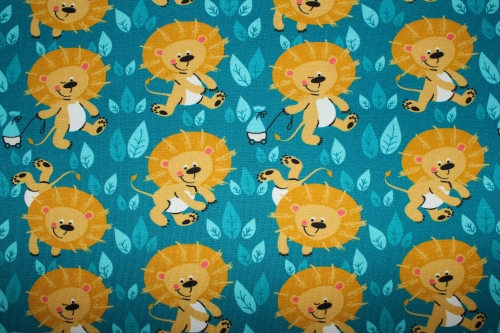 Preview: Jersey Djungle petrol/senf (10 cm)