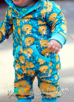 Preview: Jersey Djungle petrol/senf (10 cm)