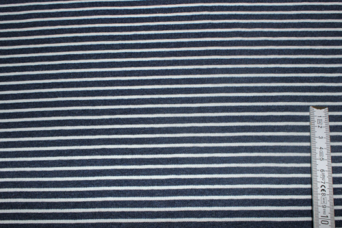 Preview: Jersey  Campan blaumeliert/creme (10 cm)