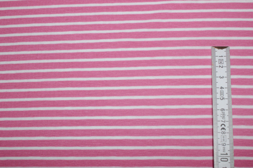 Preview: Jersey  Campan erika/weiß (10 cm)