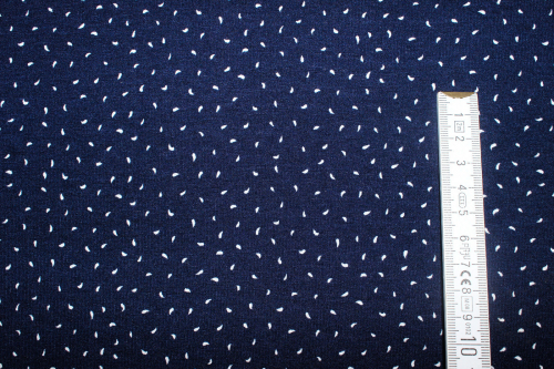 Preview: Viskose-Jersey Tropfen dunkelblau (10 cm)