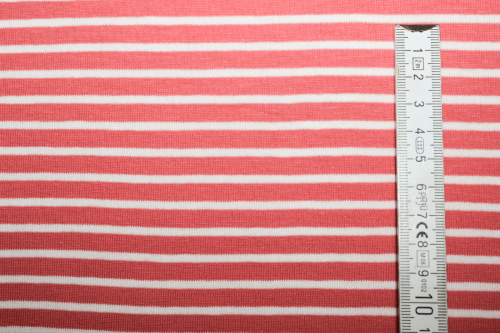 Preview: Jersey  Campan koralle/ecru (10 cm)