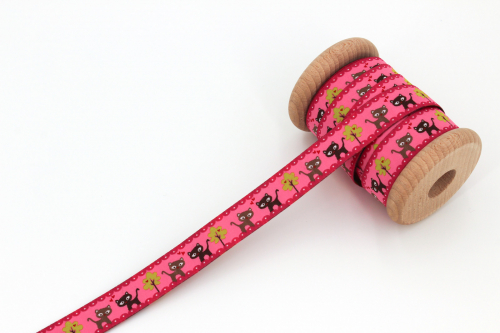 Webband Kätzchen pink (1 m)