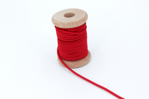 Gummikordel 3 mm dick rot (1 m)