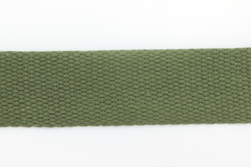 Preview: Gurtband Baumwolle 30mm olivgrün (1 m)