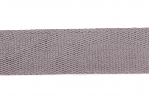 Preview: Gurtband Baumwolle 40mm hellgrau (1 m)