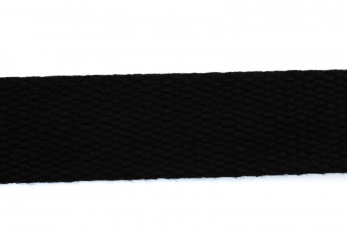 Gurtband Baumwolle 25mm schwarz (1 m)