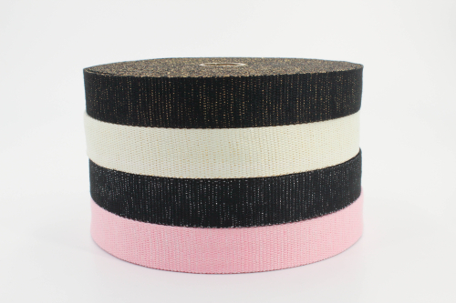 Preview: Gurtband Glitzer 30mm türkis/silber (1 m)