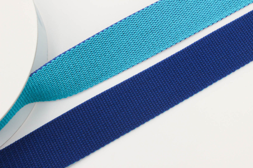 Gurtband zweifarbig 30mm türkis/royalblau (1 m)