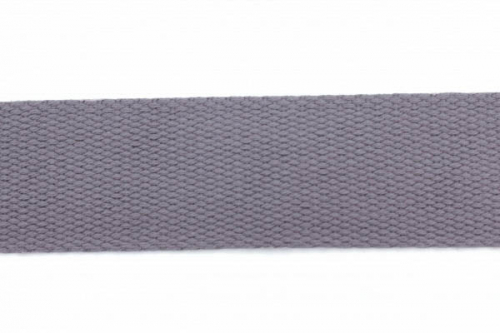 Preview: Gurtband Baumwolle 40mm grau (1 m)