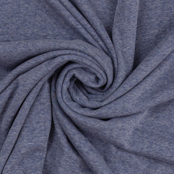 Preview: Alpenfleece/-sweat Mila blau meliert (10 cm)