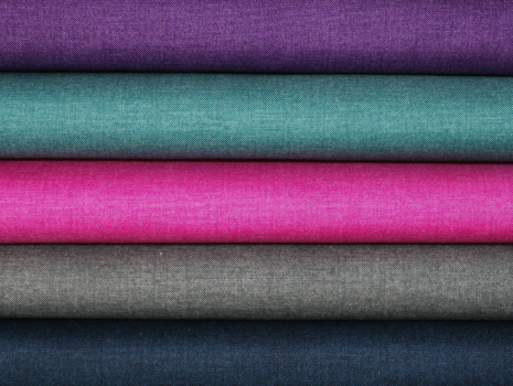 Preview: Designerbaumwollstoff Linen Texture - navy (10 cm)