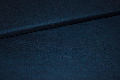 Designerbaumwollstoff Linen Texture - navy (10 cm)