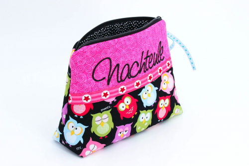 Preview: Kosmetiktäschchen, Schminktasche Nachteule