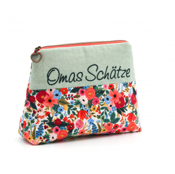 Preview: Kosmetiktäschchen, Schminktasche Omas Schätze