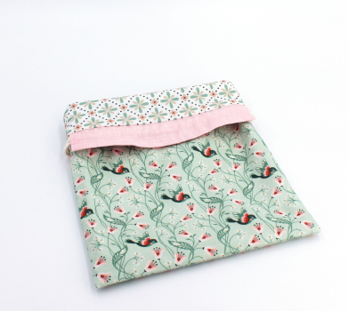 Projektbeutel / Handarbeitsbeutel mit Kordel  Vintage Charm Birdie