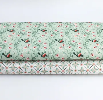 Designerbaumwollstoff Vintage Charm Birdie (10 cm)