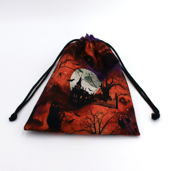 Projektbeutel / Handarbeitsbeutel mit Kordel Frightful night Scenic