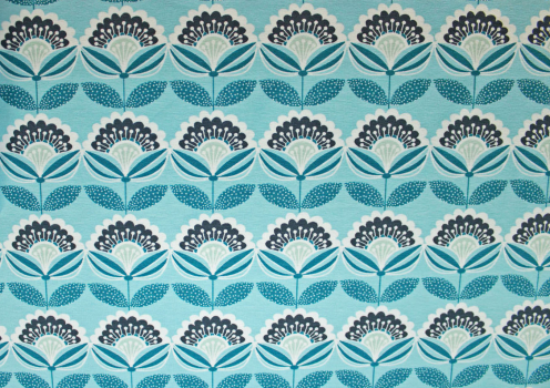 Jersey Blütenfächer hellblau (10 cm)