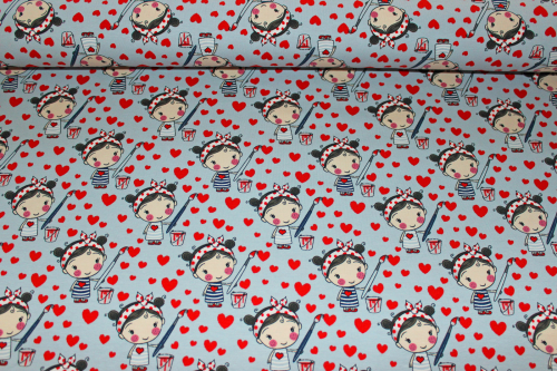 Preview: Jersey Cute Girl grau (10 cm)