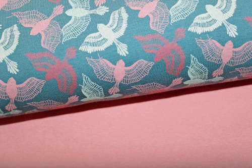 Preview: Interlock Jersey Paradiesvögel (10 cm)