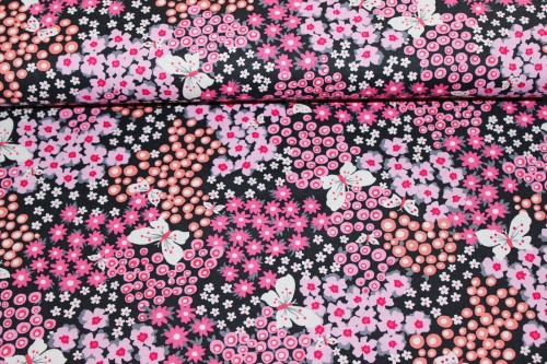 Designerbaumwolle Flutter Fleur (10 cm)