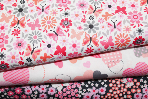 Preview: Designerbaumwolle Flutter Fleur (10 cm)