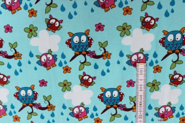 Preview: Stretch- Jersey Eulen (10 cm)