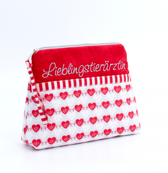 Preview: Kosmetiktäschchen, Schminktasche Lieblingstierärztin