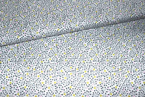Designerbaumwollstoff  Small Flowers (10 cm)