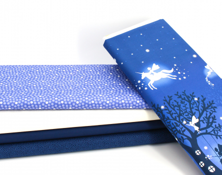 Preview: Designerbaumwollstoff Glow Fairies Rapport ca. 88 cm