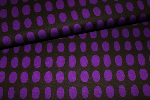 Designerbaumwollstoff Spot Brombeere (10 cm)