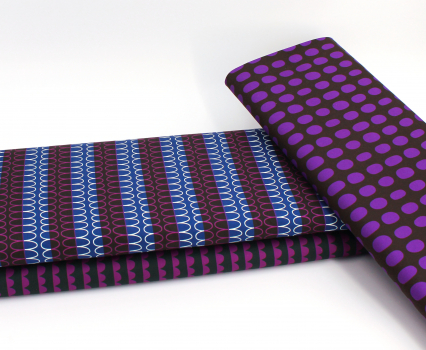 Designerbaumwollstoff Boundless Binding brombeere (10 cm)