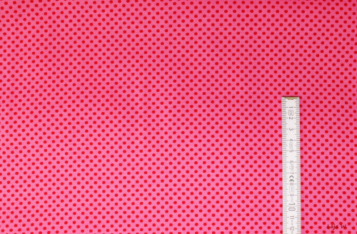 Preview: Jersey Punkte Mini hellpink/ rot (10 cm)