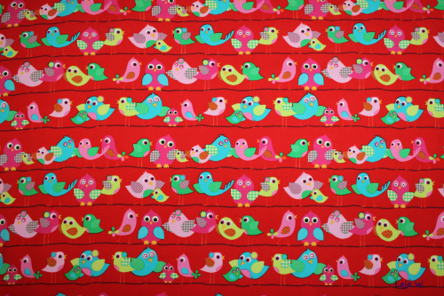 Jersey Vogelparade rot (10 cm)