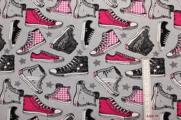 Preview: Jersey Turnschuhe pink (10 cm)