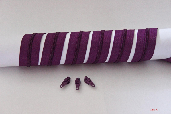 Reißverschluss endlos violett (1m)